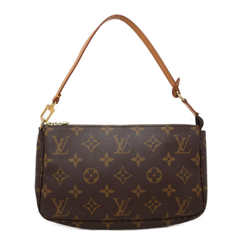 Louis Vuitton Accessoires Brown Accessory Monogram Leather Pouch Pochette - Picture 2 of 9